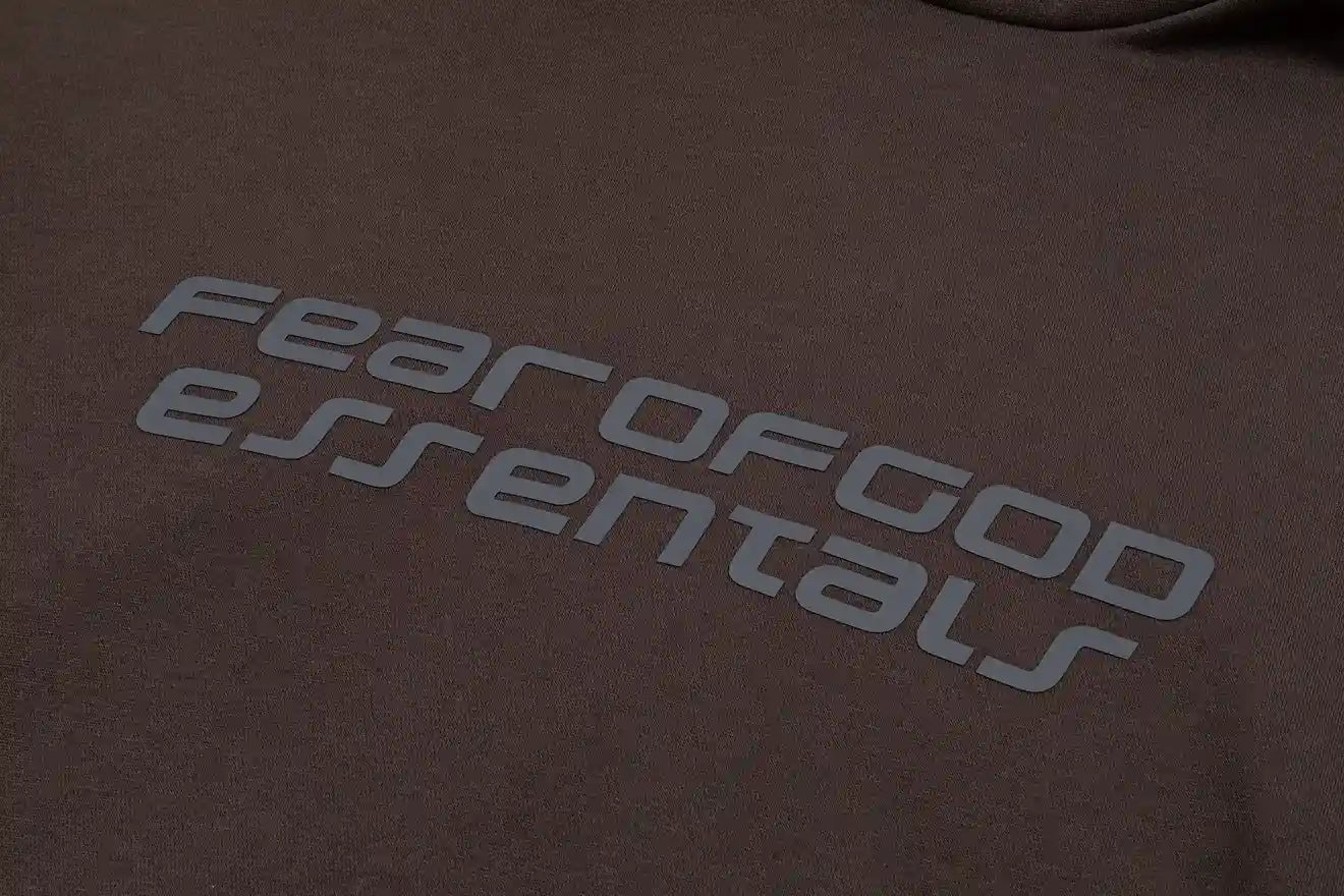 Fear of God ESSENTIALS Dark Brown Hoodie