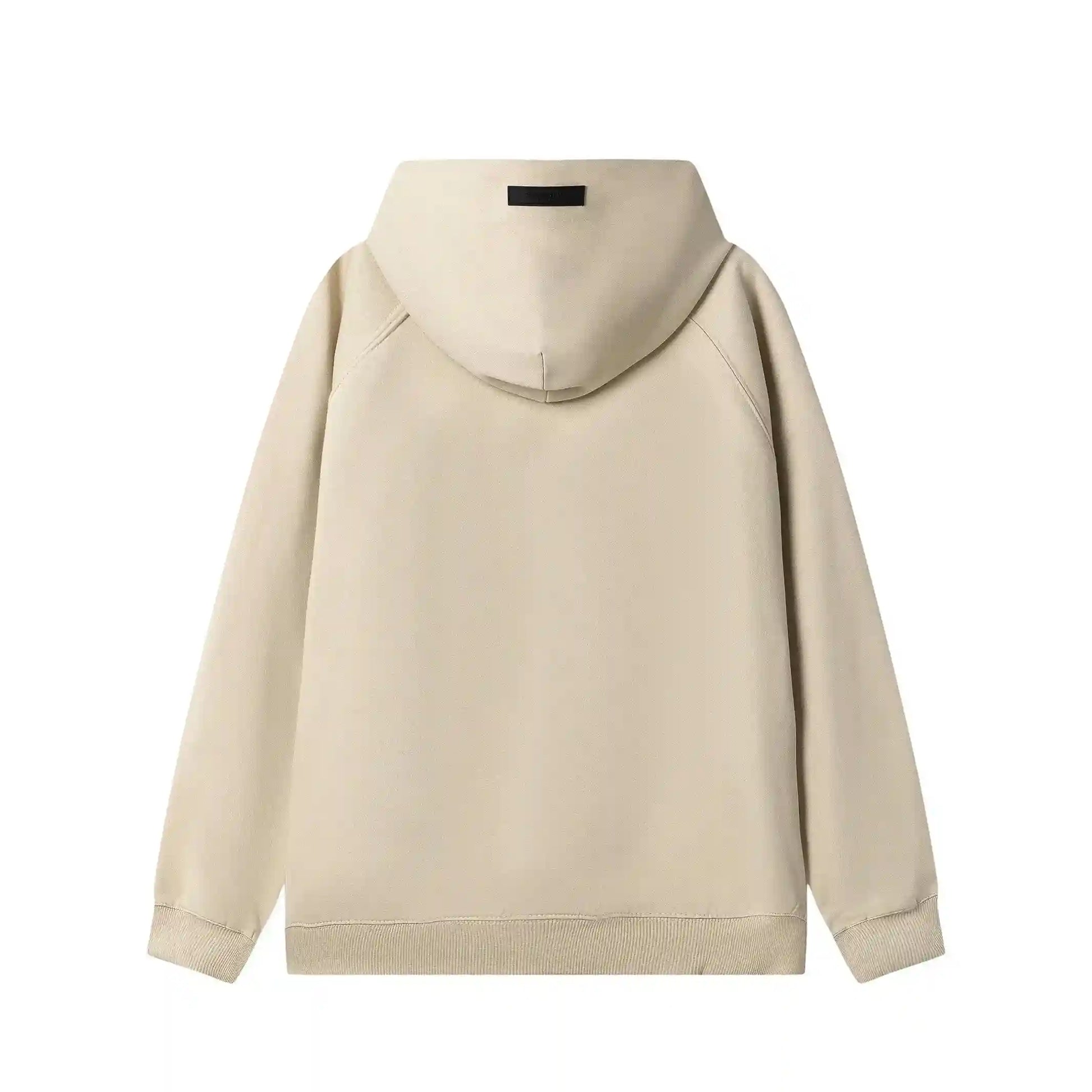 essentials beige hoodie soft fleece pullover casual