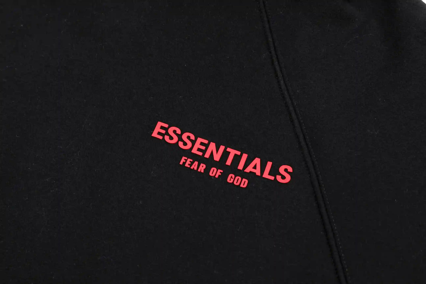 Fear of God ESSENTIALS Black Hoodie Premium