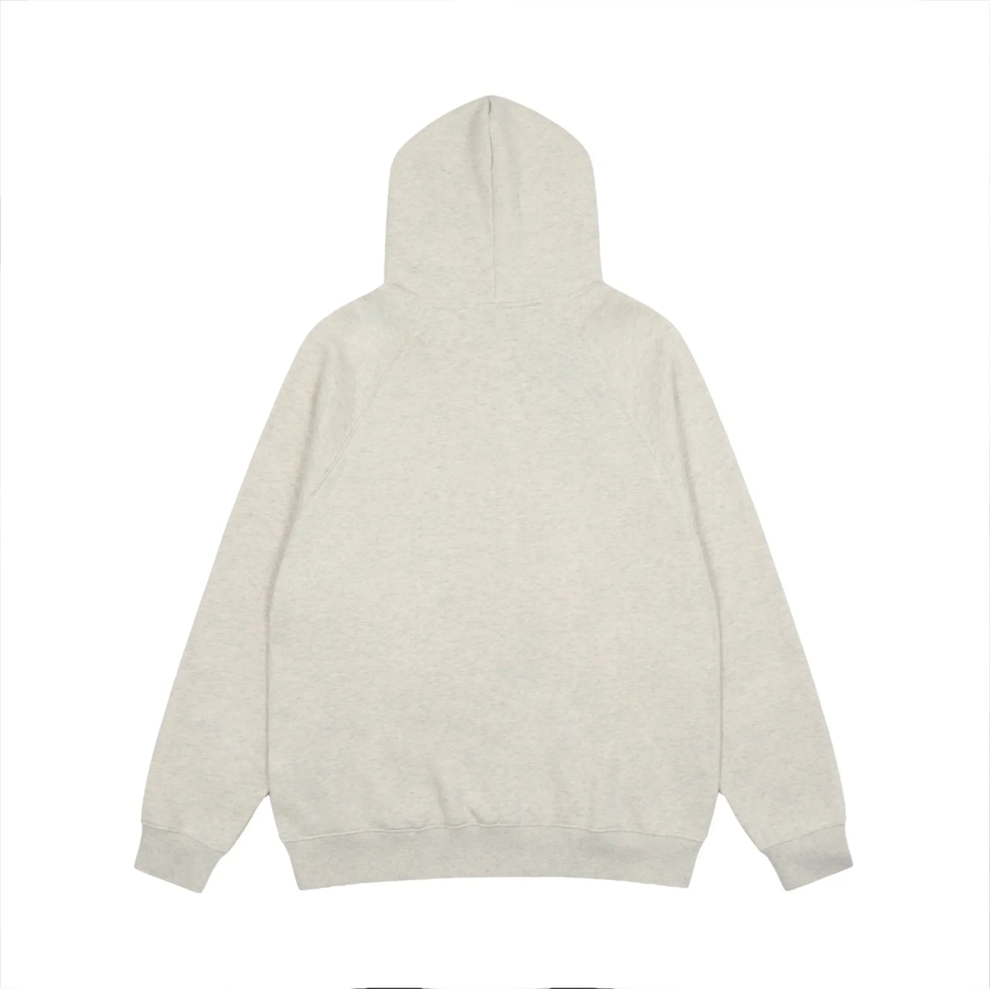 essentials light heather oatmeal hoodie soft fleece pullover