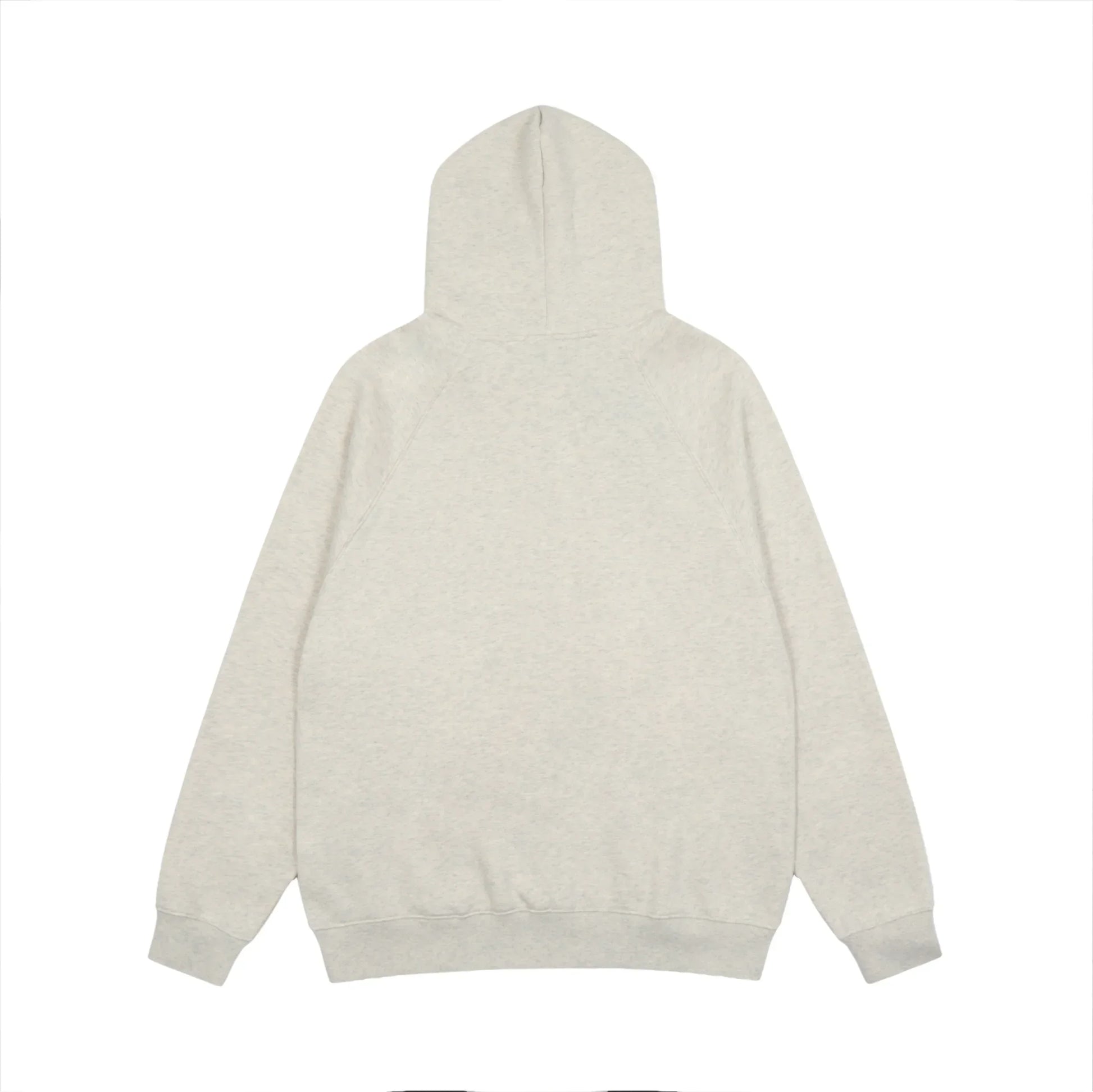 essentials light heather oatmeal hoodie soft fleece pullover
