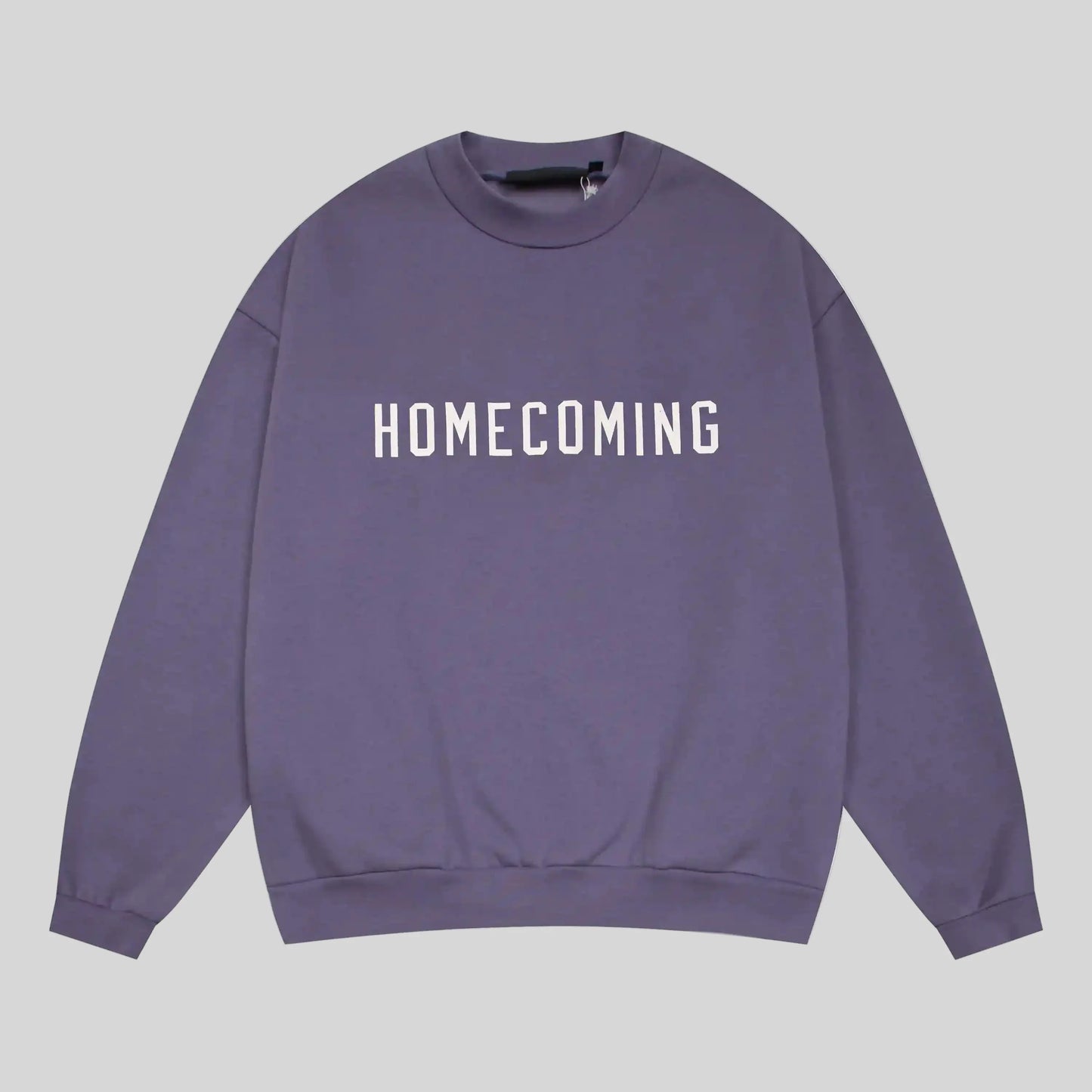 essentials pastel purple sweatshirt relaxed fit streetwear