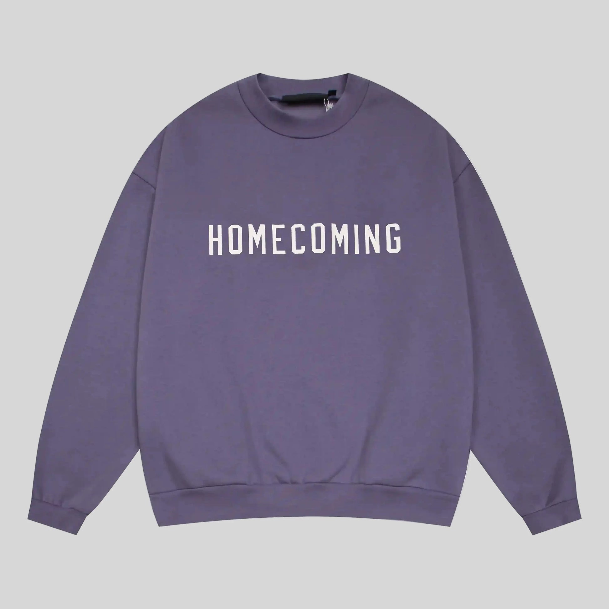 essentials pastel purple sweatshirt relaxed fit streetwear