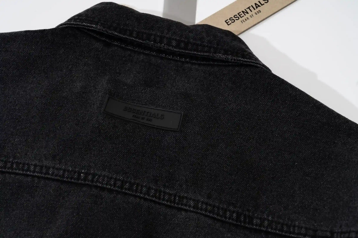 Essentials Denim Black Jacket
