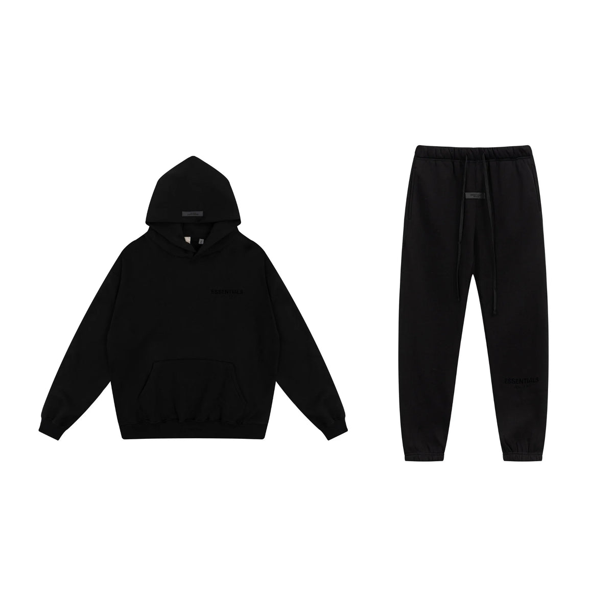 Black Essentials Tracksuit Pullover