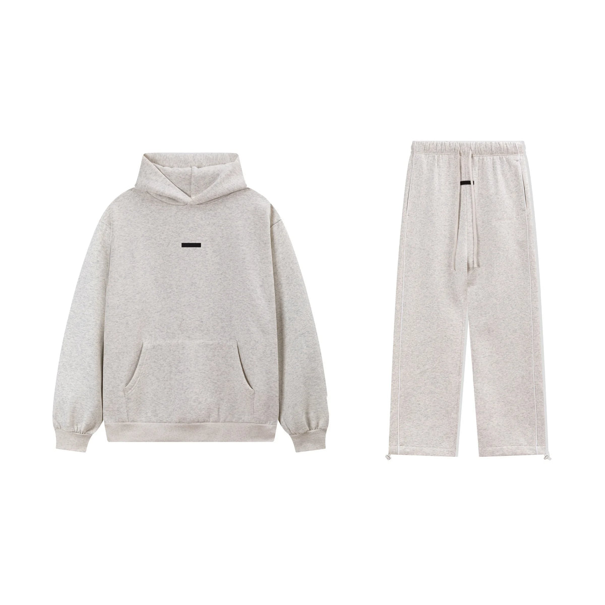 Light Heathered Oatmeal Essentials Tracksuit Pullover