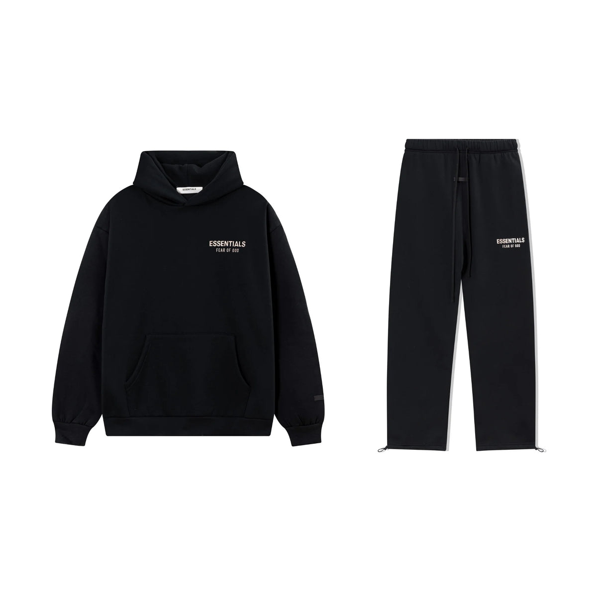 Black Essentials Tracksuit Pullover