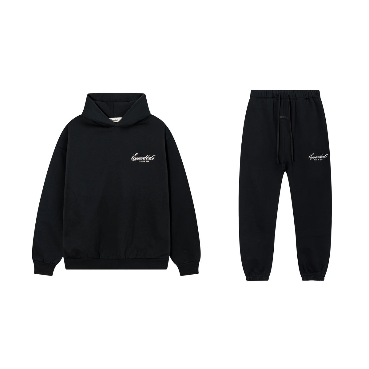 Black Essentials Tracksuit Pullover