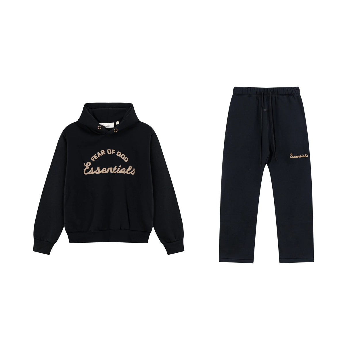 Black Essentials Tracksuit Pullover