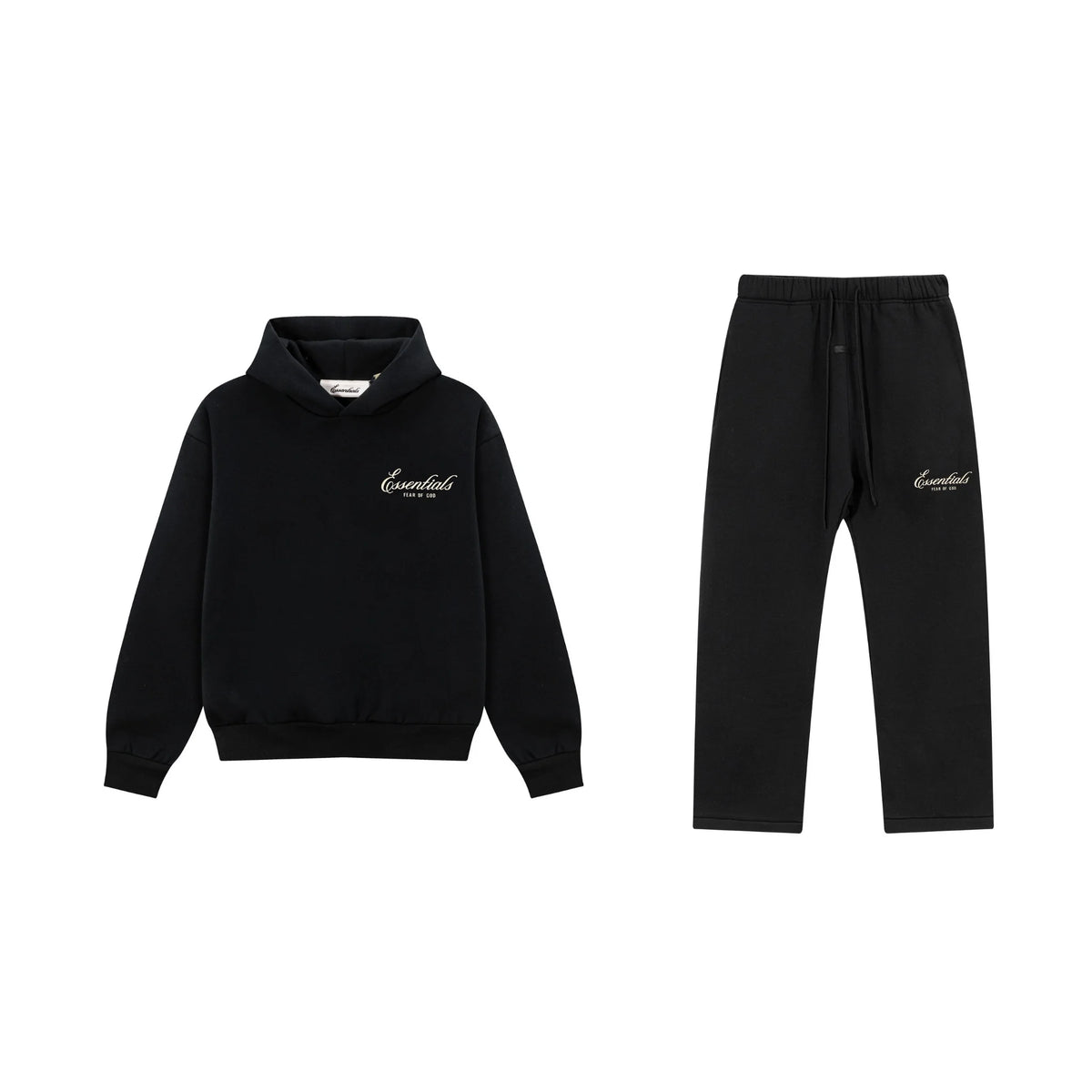 Black Essentials Tracksuit Pullover