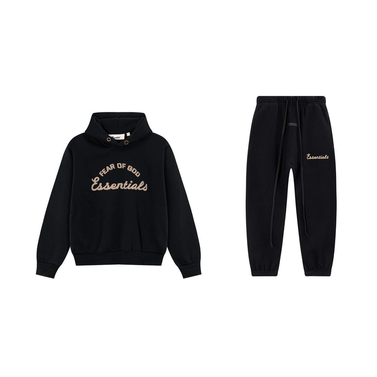 Black Essentials Tracksuit Pullover