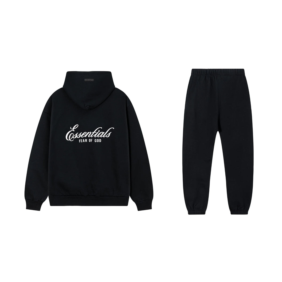 Black Essentials Tracksuit Pullover
