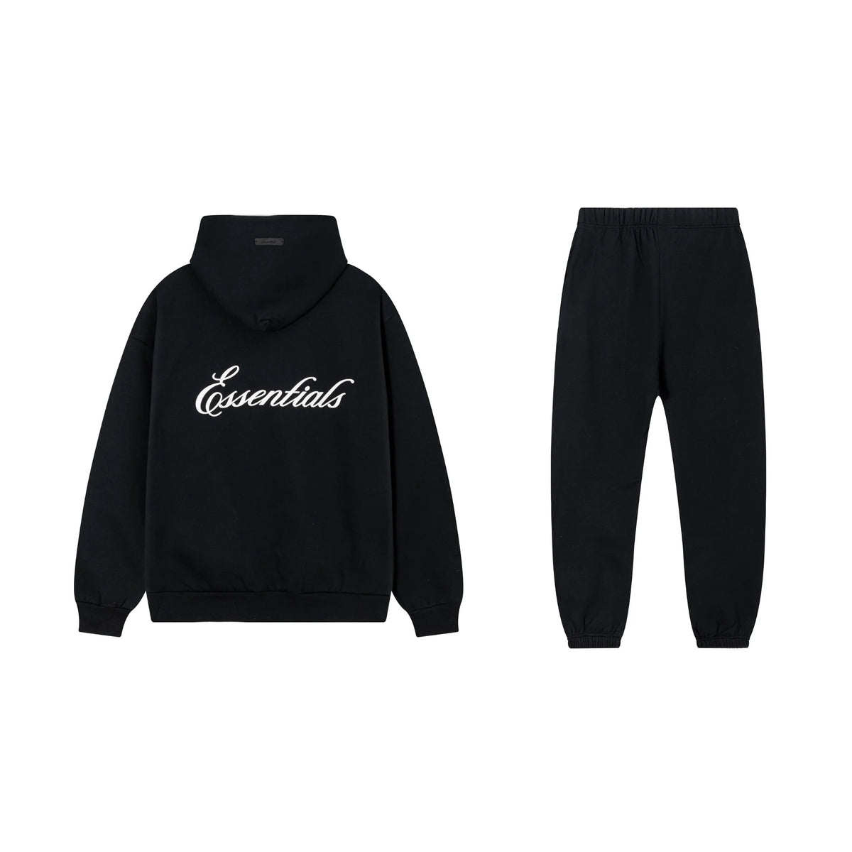 Black Essentials Tracksuit Pullover