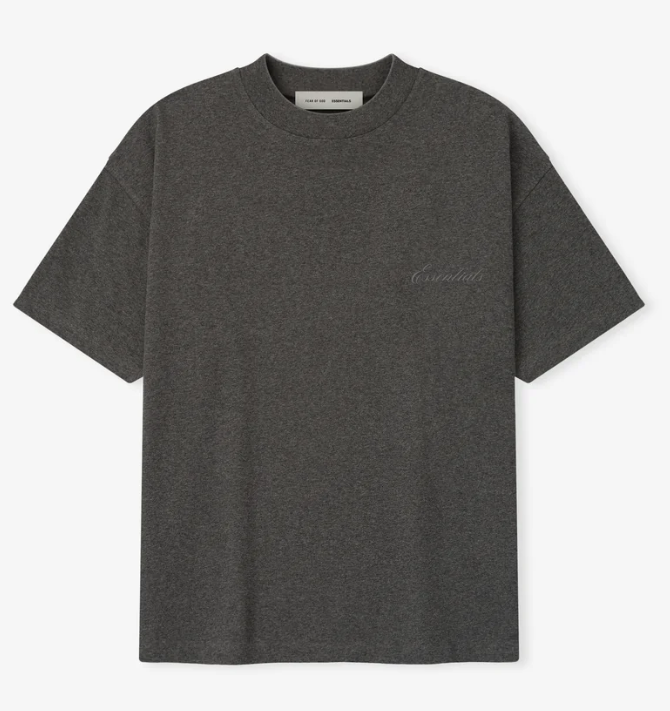 Essentials T-Shirt Light Black — Fear of God SS26 Oversized Tee