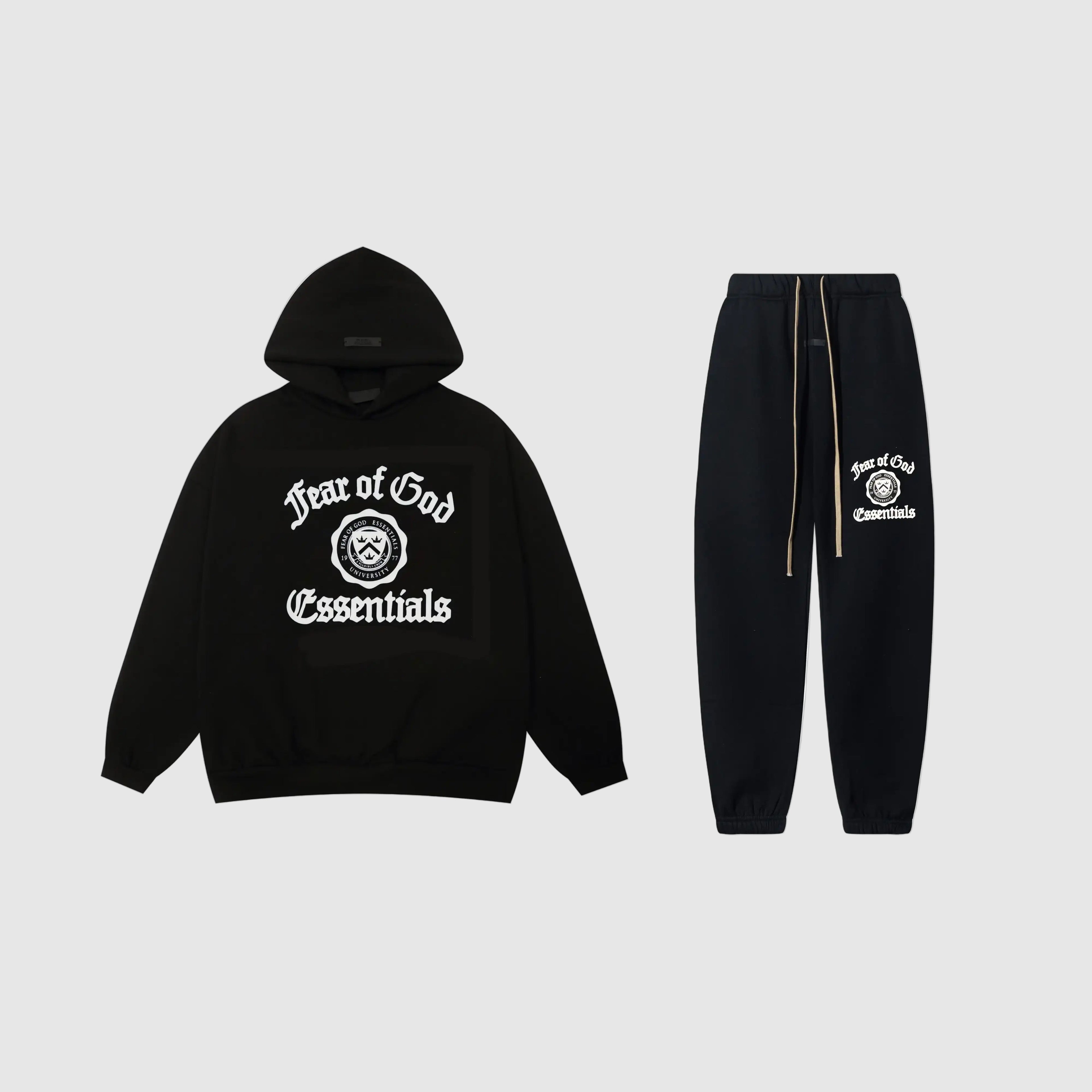 ESSENTIALS Clothing Black Tracksuit
