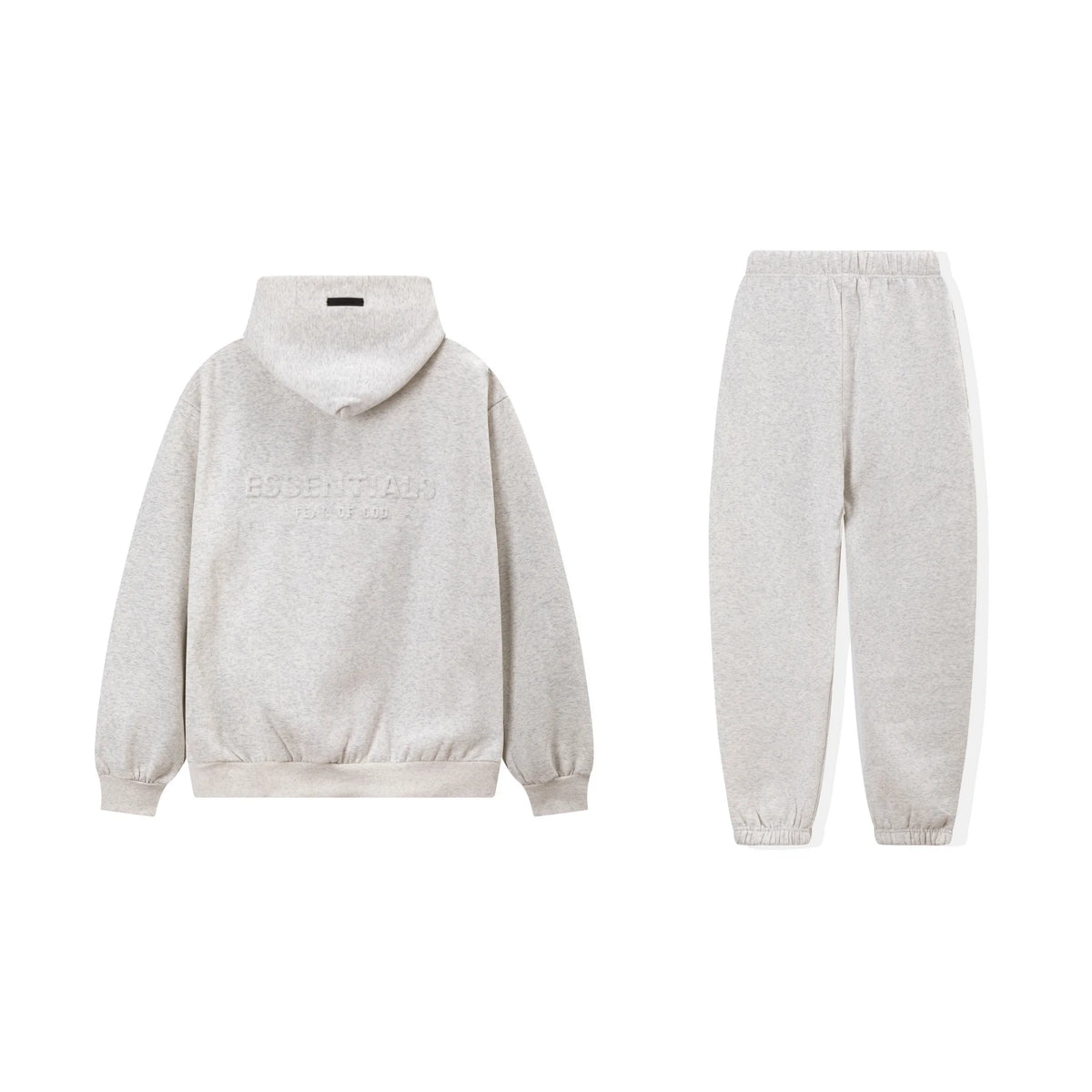 Light Heathered Oatmeal Essentials Tracksuit Pullover