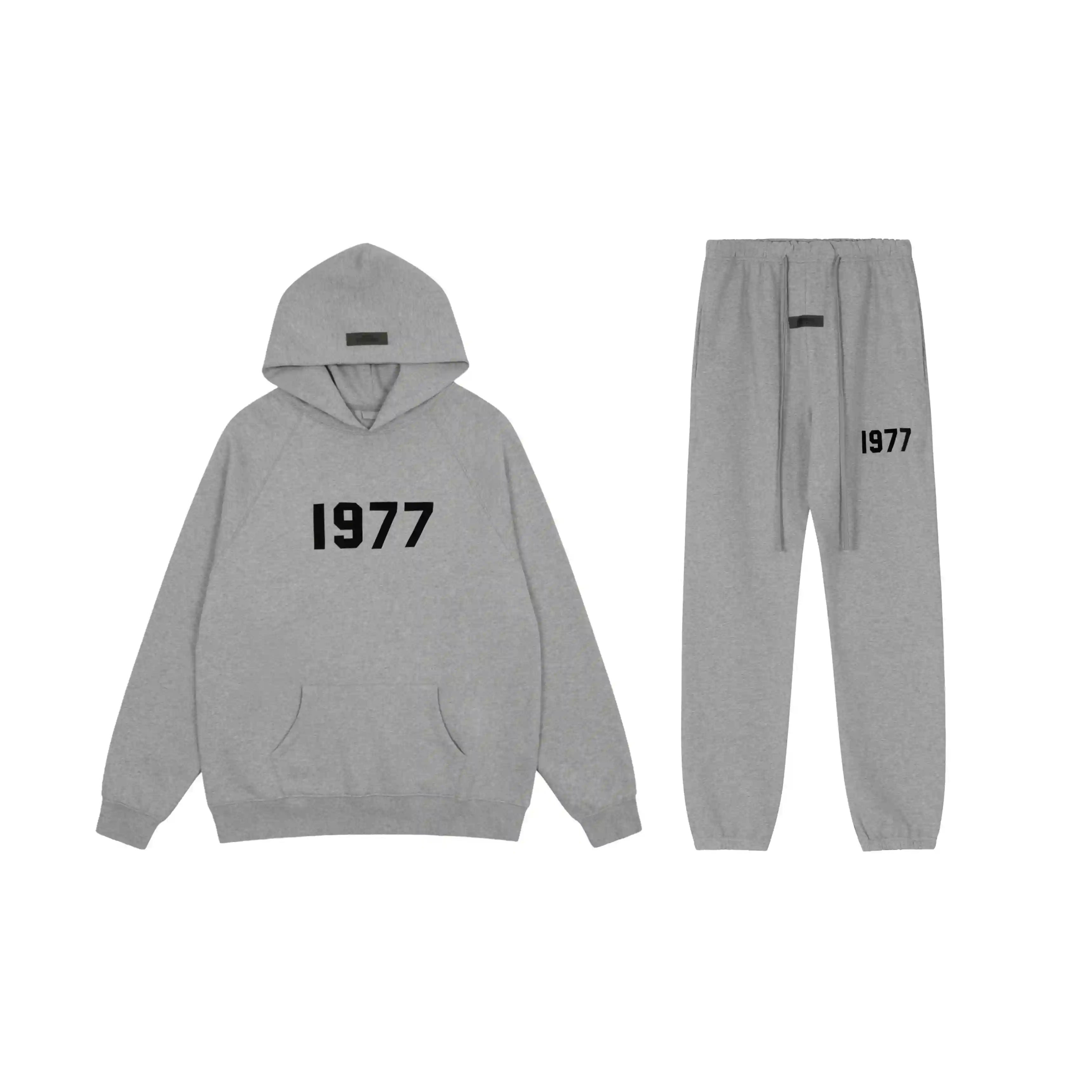 ESSENTIALS Clothing Dark Heather Oatmeal Tracksuit