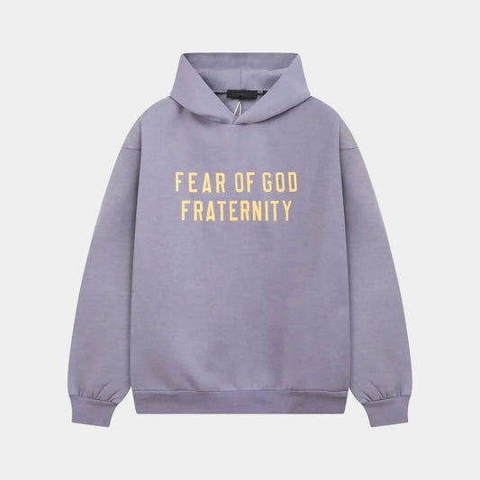 essentials pastel purple hoodie relaxed fit streetwear