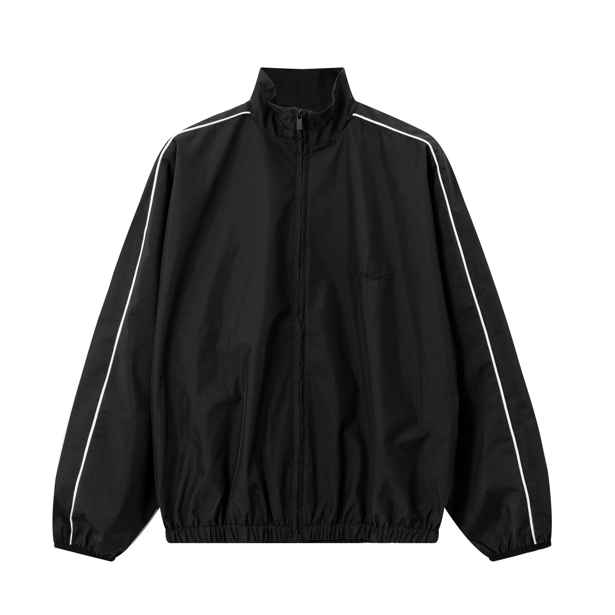 Essentials Tracksuit Black Zip Up Nylon Pullover