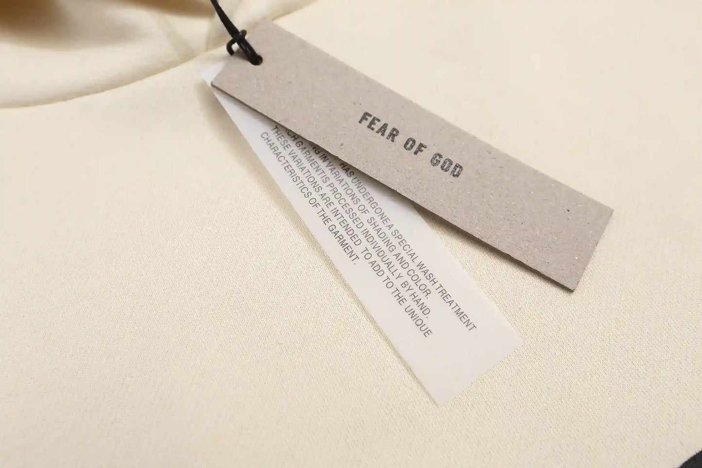 Fear of God ESSENTIALS Signature S10 Light Cream Hoodie
