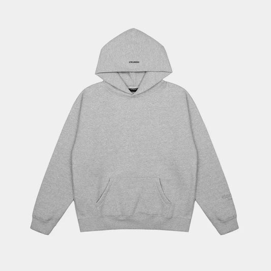 essentials gray hoodie relaxed fit streetwear