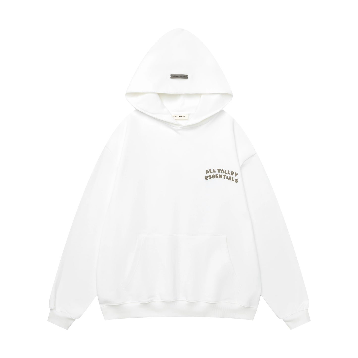 Fear of God Essentials White Hoodie | Clean White Pullover Essentials Hoodie