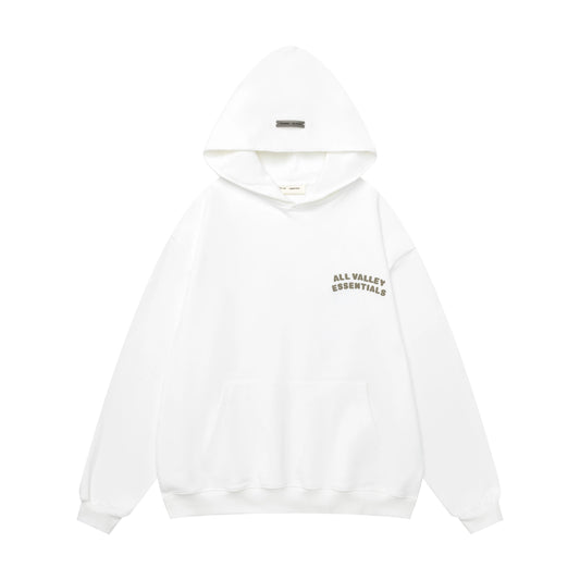 Fear of God Essentials White Hoodie | Clean White Pullover Essentials Hoodie