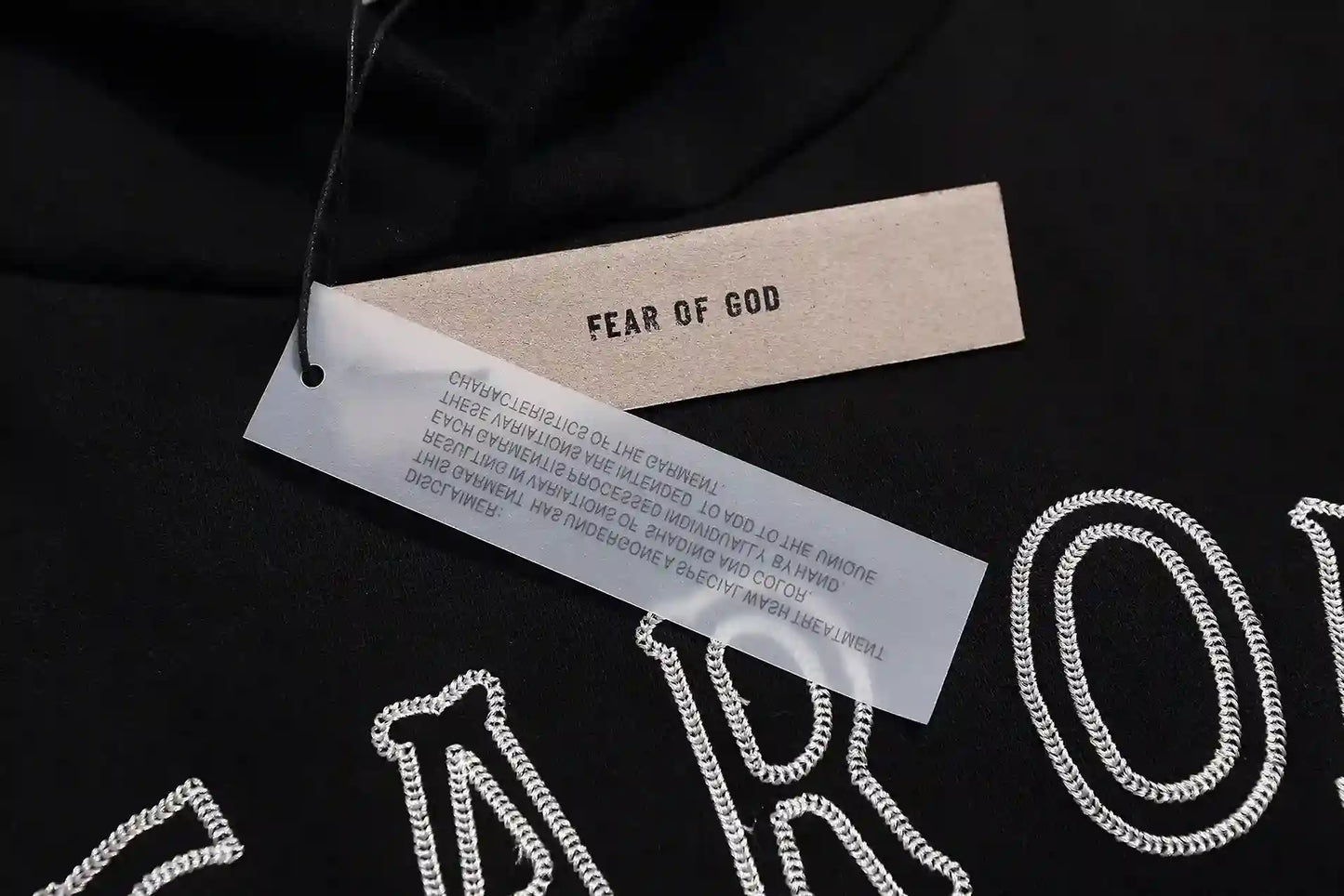Fear of God ESSENTIALS Signature Black Hoodie