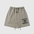 Essentials Sandrift fleece shorts front view – Fear of God