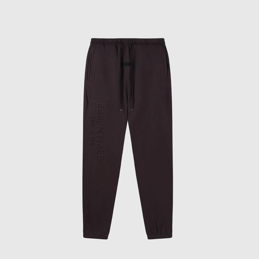 Premium fleece fabric detail on English Walnut sweatpants by Fear of God