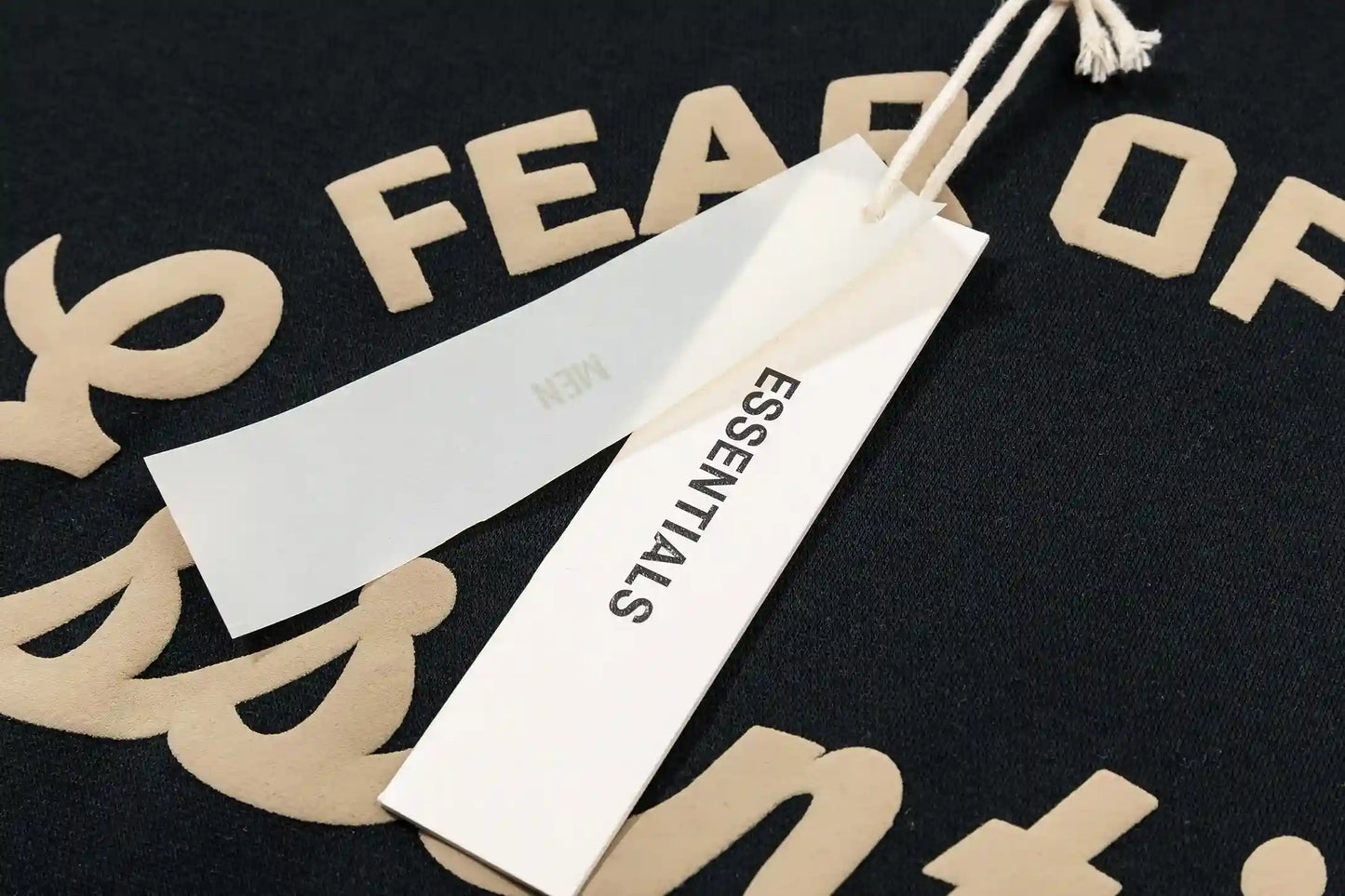 Fear of God Essentials Black Hoodie | Monochrome Essentials Hoodie