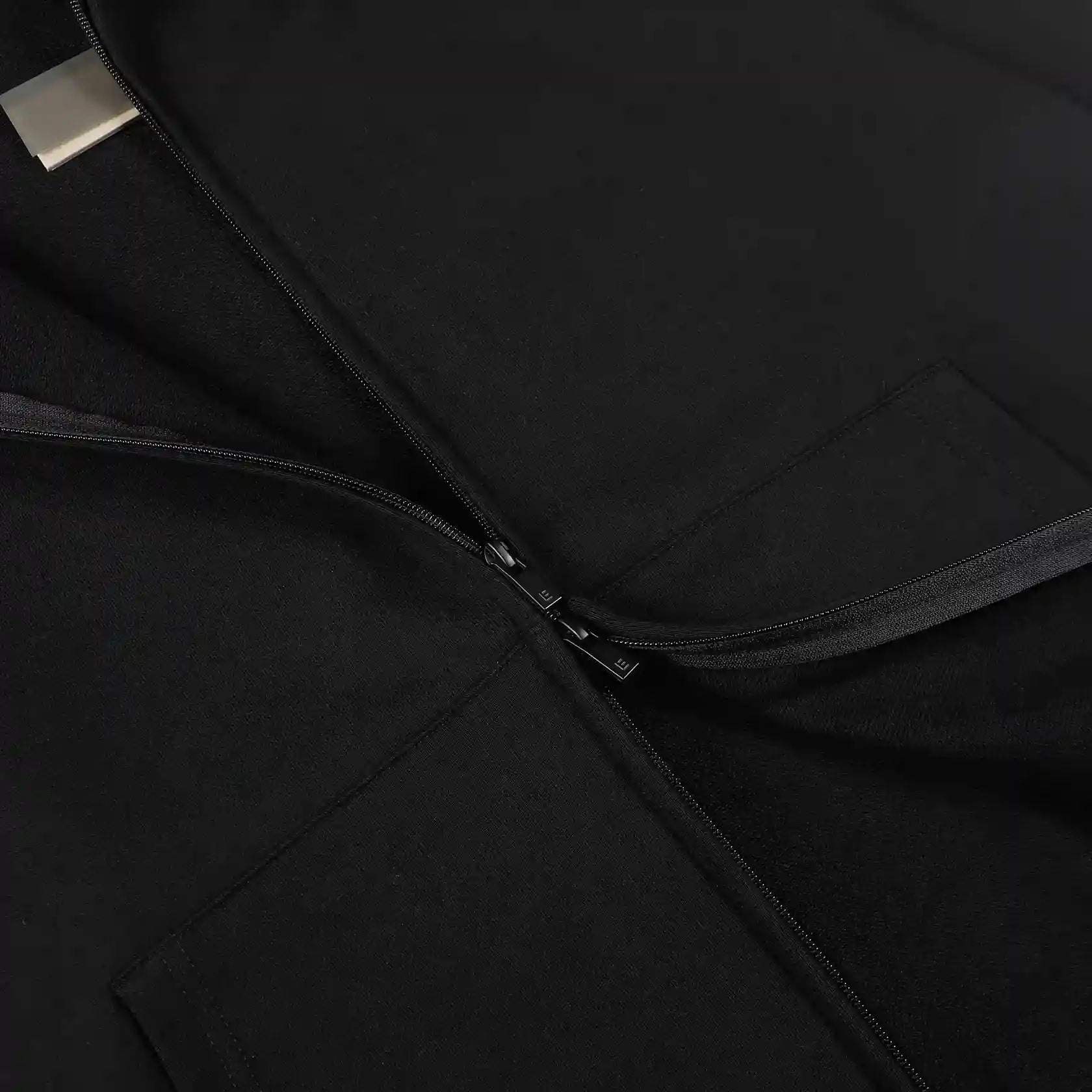 ESSENTIALS Clothing Black Zip Fleece Hoodie