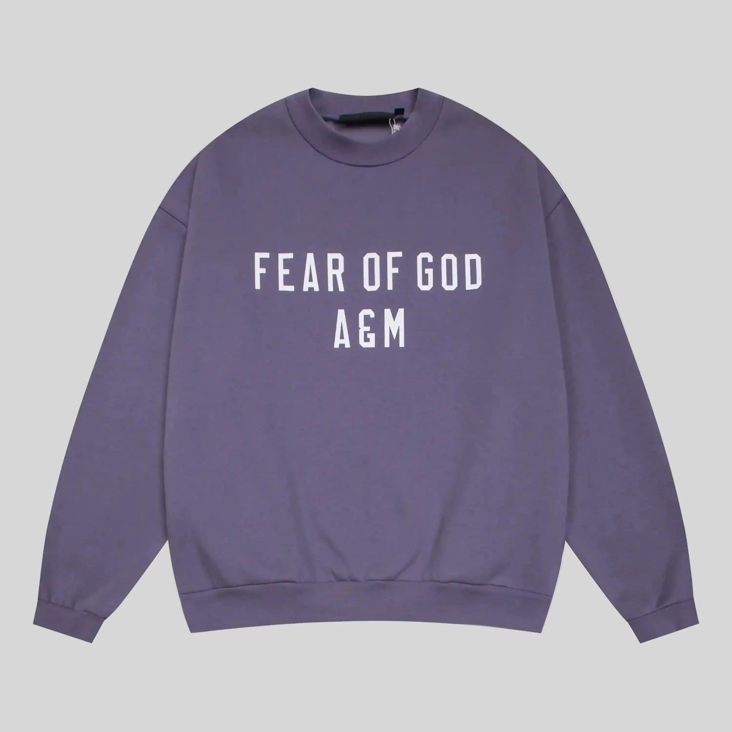 essentials pastel purple sweatshirt relaxed fit streetwear