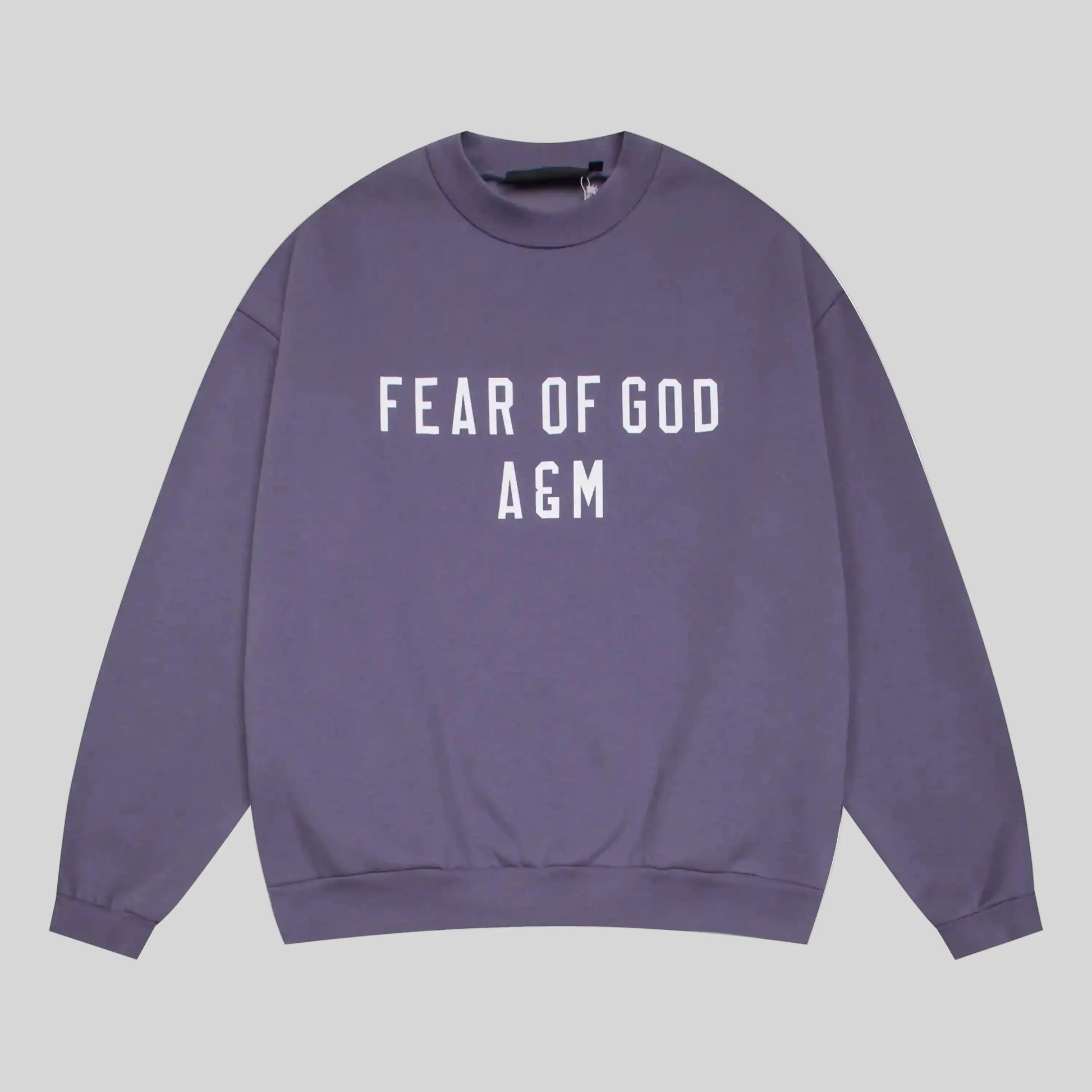 essentials pastel purple sweatshirt relaxed fit streetwear