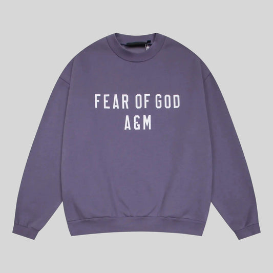 essentials pastel purple sweatshirt relaxed fit streetwear
