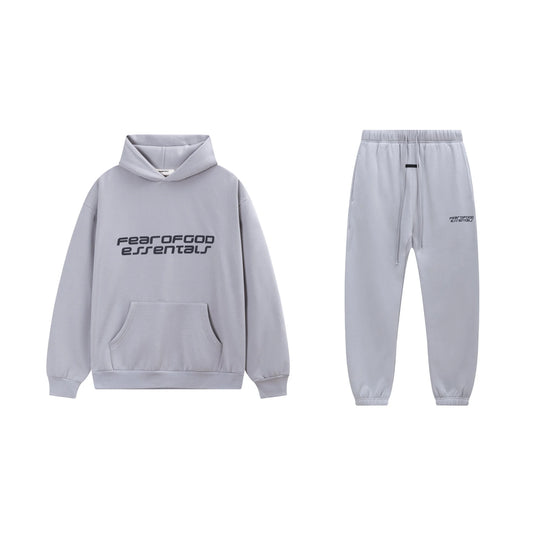 Heather Grey Essentials Tracksuit Pullover