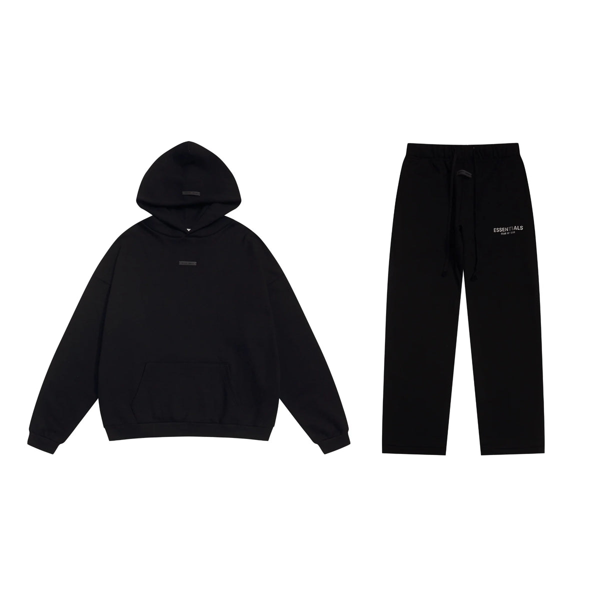 Black Essentials Tracksuit Pullover