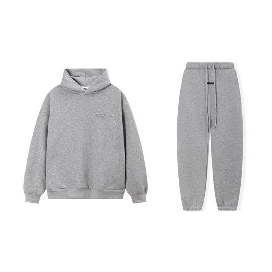 Cloudy Gray Essentials Tracksuit Pullover