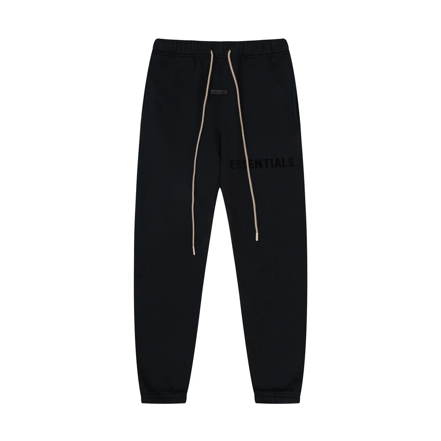 Essentials Black Hoodie Set back view – Fear of God set