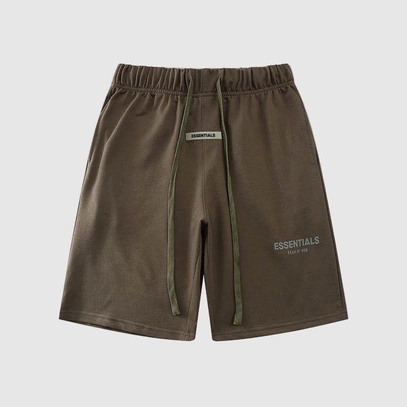 Essentials Clothing Tobacco Brown Short