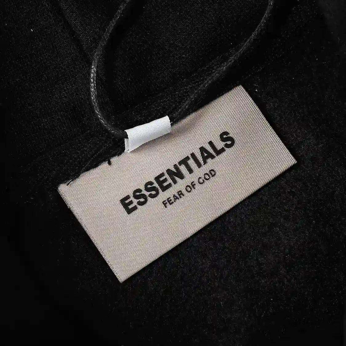 Fear of God ESSENTIALS Signature Baseball Black Hoodie