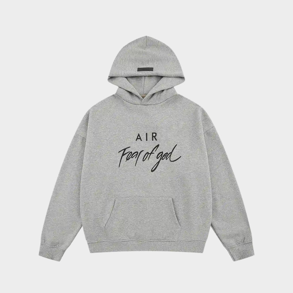 ESSENTIALS Clothing Dark Heather Oatmeal Hoodie