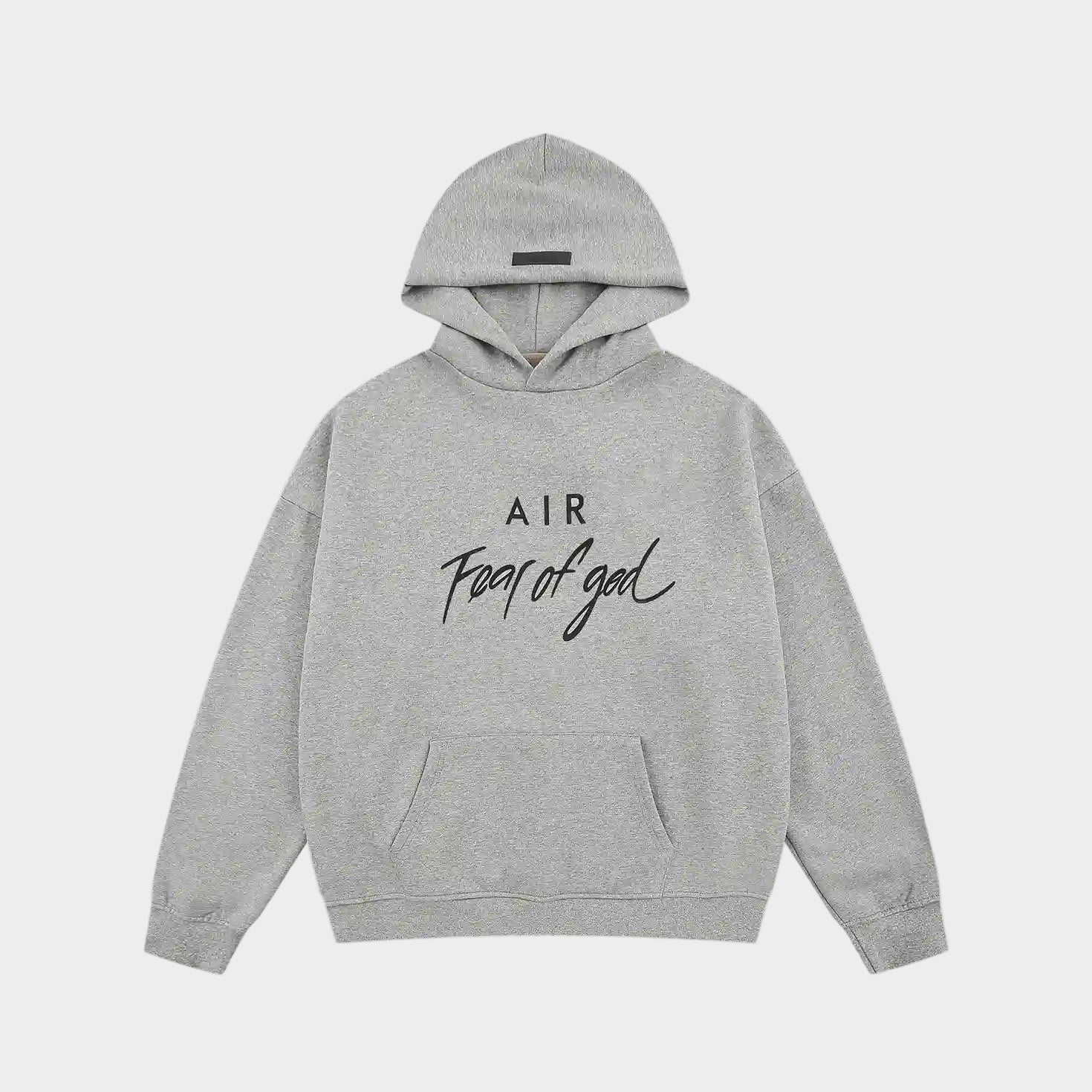 ESSENTIALS Clothing Dark Heather Oatmeal Hoodie