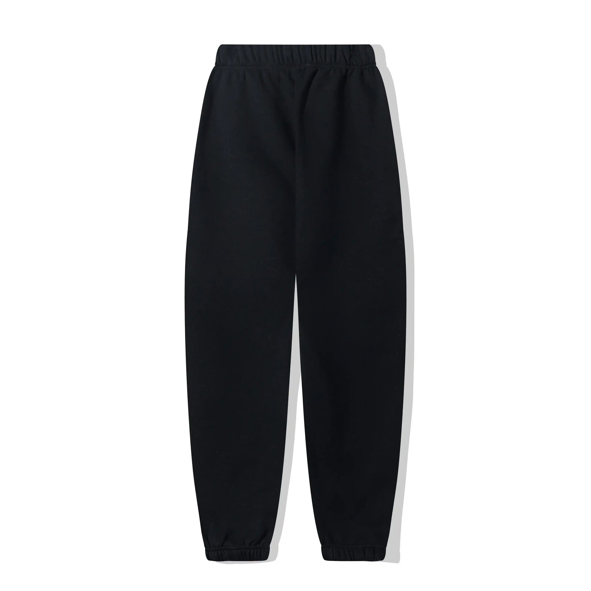 Fear of God Essentials black tracksuit back view hoodie and joggers