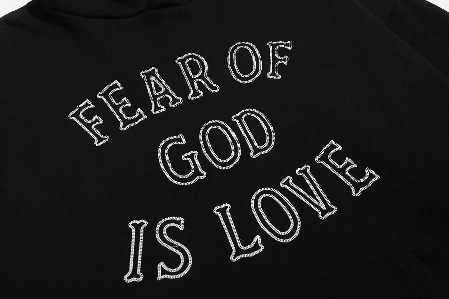 Fear of God ESSENTIALS Signature Black Hoodie