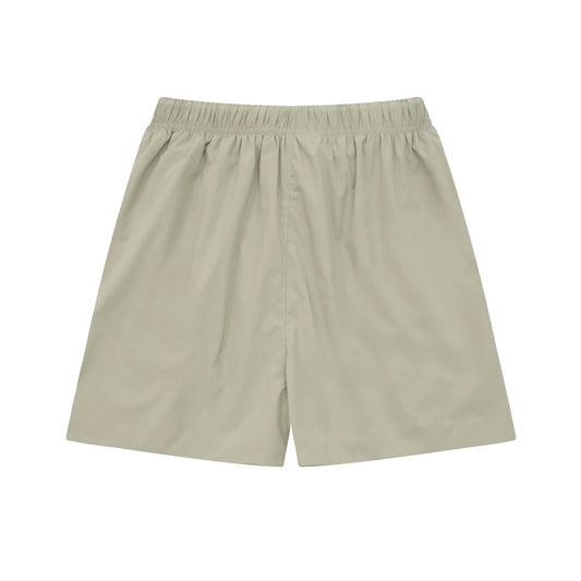 Essentials Fear of God heather grey shorts with elastic drawstring waistband and side pockets