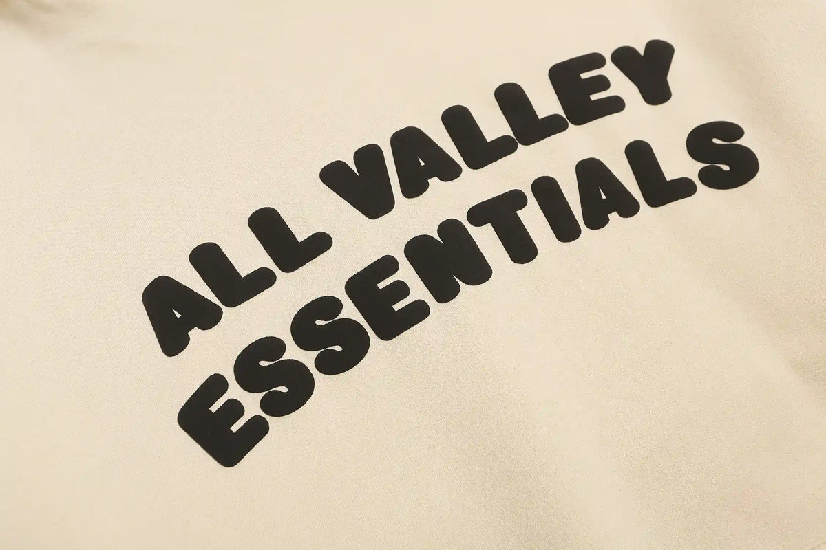 Fear of God Essentials Hoodie – Apricot All Valley Graphic