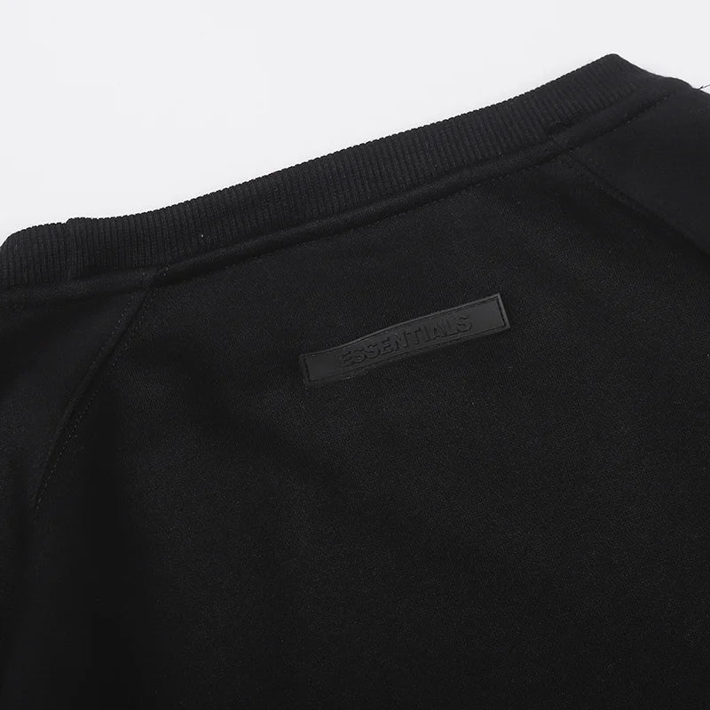 Black Essentials Sweatshirt, Everyday Crewneck