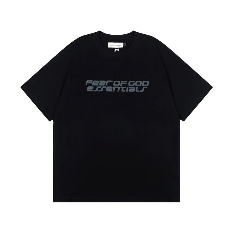 ESSENTIALS Black Ponte 90s T-Shirt