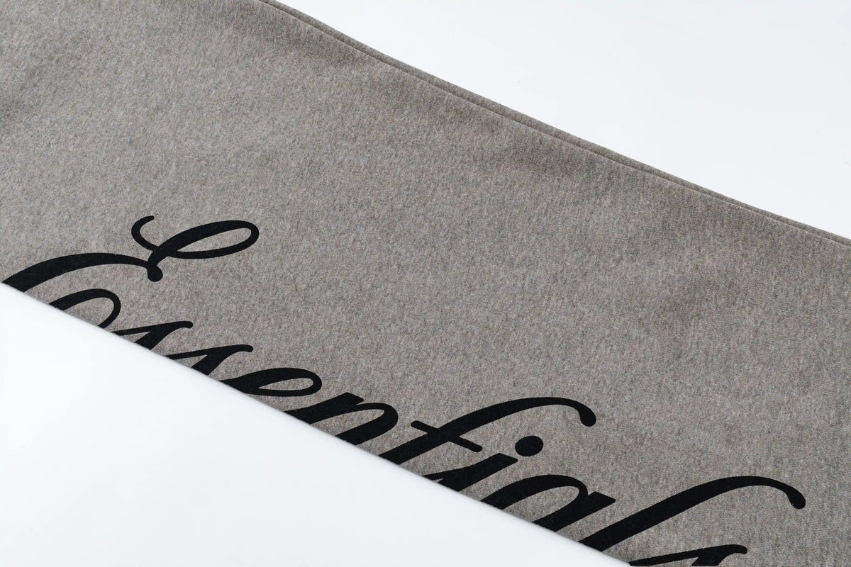 Essentials Sweatpants in Gray Stone with Script Logo